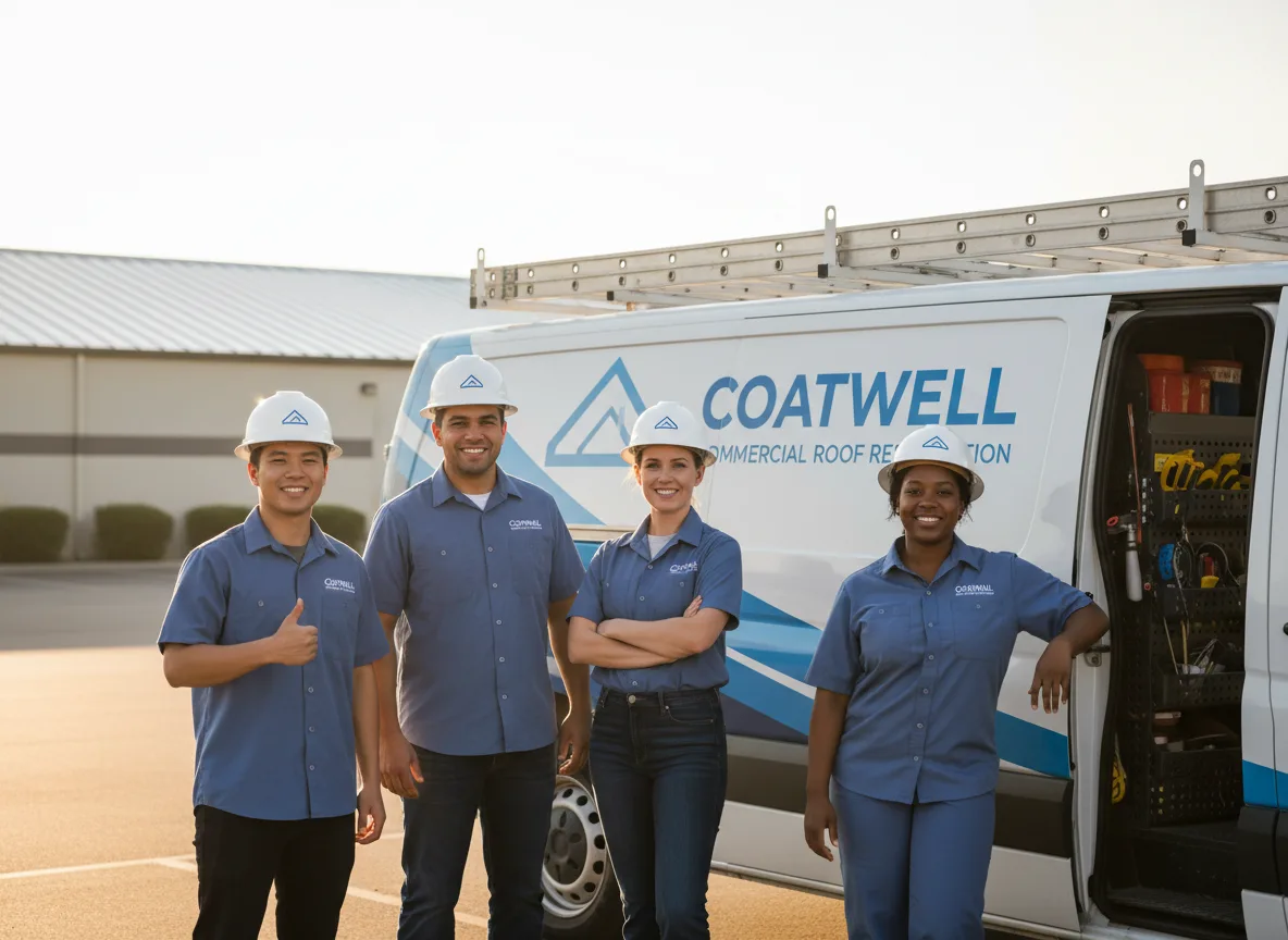 Commercial roof coating company in Oak Park, MN